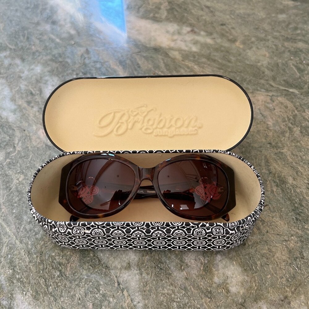 Brighton artesian jeweled sunglasses with hard case
